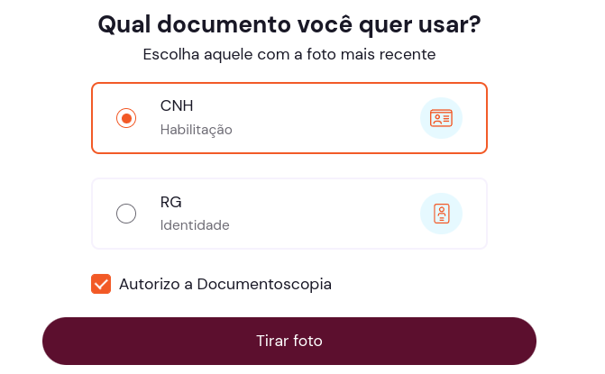 Assinando um documento com Documentoscopia
